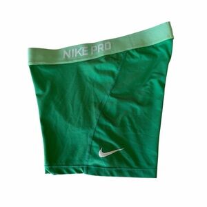 Nike Pro Women's Green Athletic Shorts